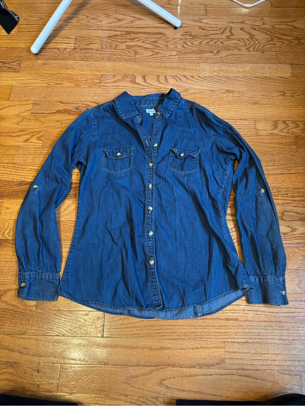 Kismet Blue Denim Button-Up Shirt